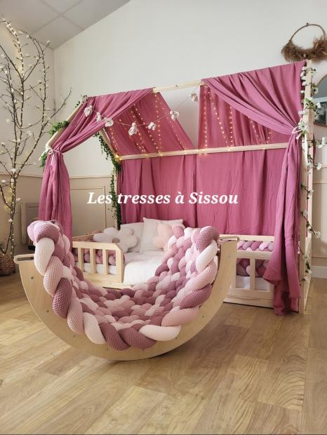 Tapis rond sur mesure - avec ou sans tresse 811104 : Les tresses à Sissou :  boutique tresses de lit, tapis d'éveil bébé, personnalisé, sur mesure